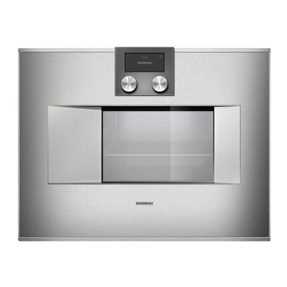Gaggenau BS 470 Instrucciones De Uso
