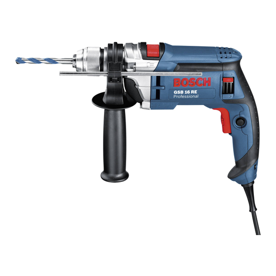 Bosch Professional GSB 16 RE Manual Original
