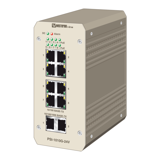 Westermo i-line PSI-1010 Serie Guía De Instalación Rápida