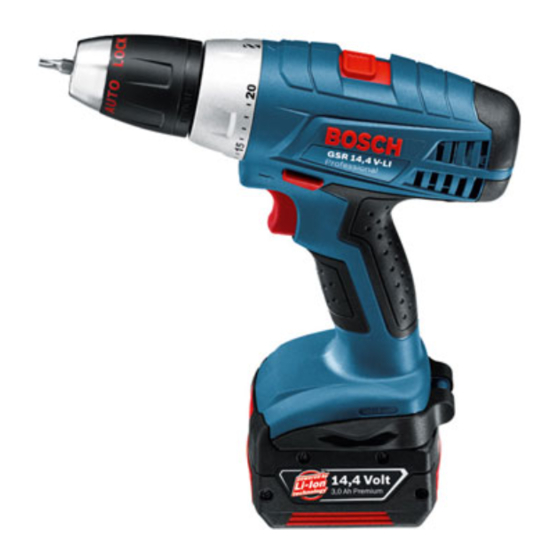 Bosch GSR 12 V PROFESSIONAL Instrucciones De Servicio