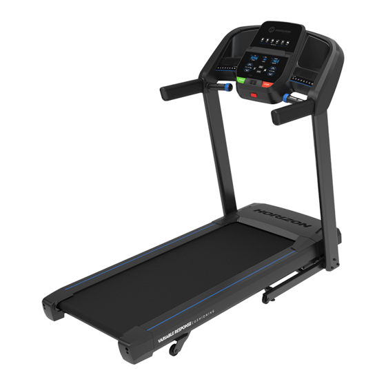 Horizon Fitness T101 Manual Del Propietário