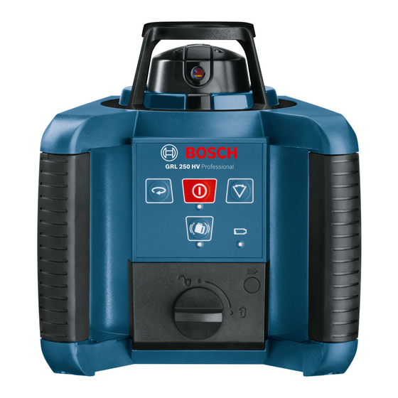 Bosch GRL 240 HV Instrucciones De Funcionamiento Y Seguridad