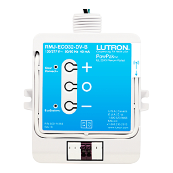 Lutron PowPak Manual De Instalación