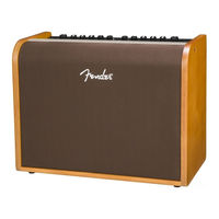 Fender Acoustic 100 Manual De Instrucciones