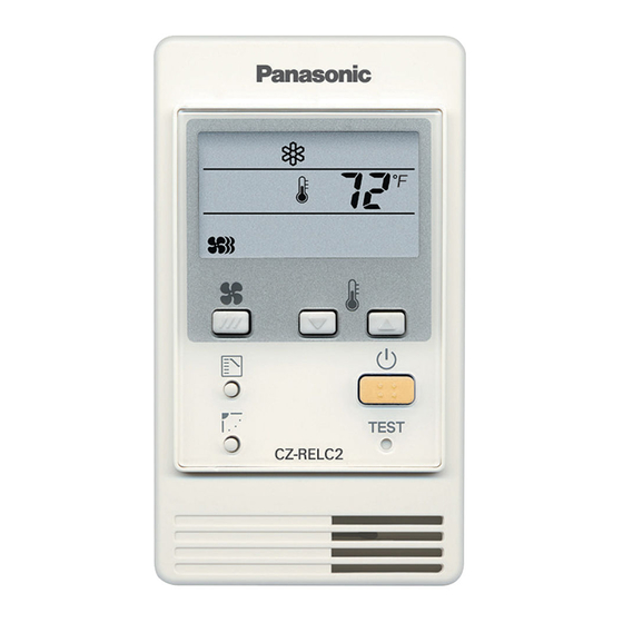 Panasonic CZ-RELC2 Instrucciones De Funcionamiento
