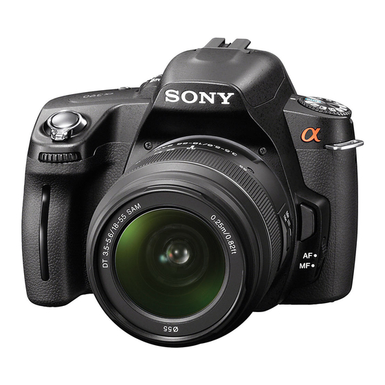 Sony DSLR-A390 Manual De Instrucciones