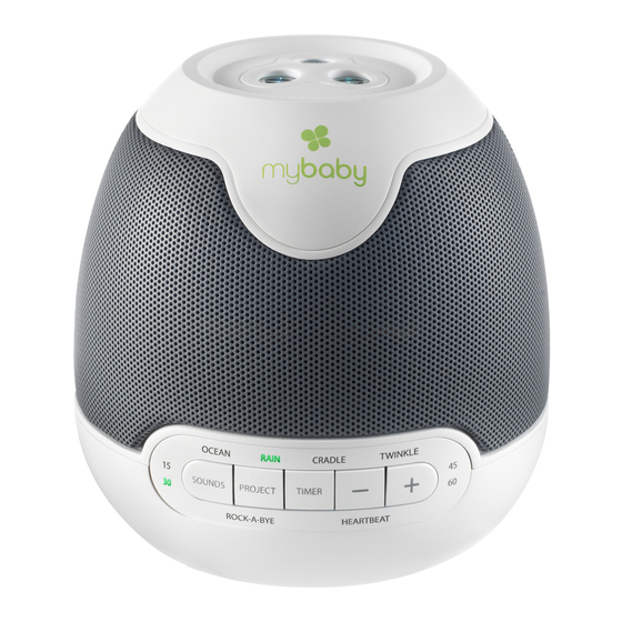 HoMedics MyBaby SoundSpa Lullaby Manual De Instrucciones E Información De Garantía