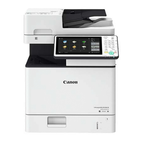 Canon imageRUNNER ADCANCE 715iFZ Manual De Instrucciones