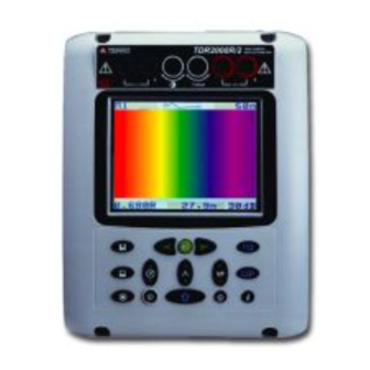 Megger TDR2000 Manual De Instrucciones