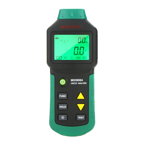 Mastech MS5908C Guia De Inicio Rapido