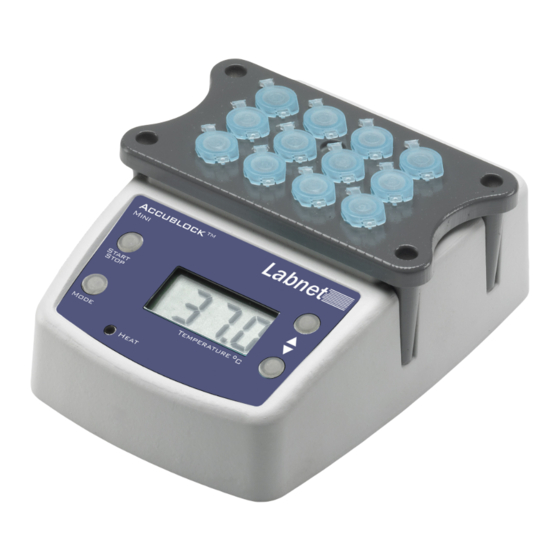 Labnet ACCUBLOCK D0100 Manual Del Usuario