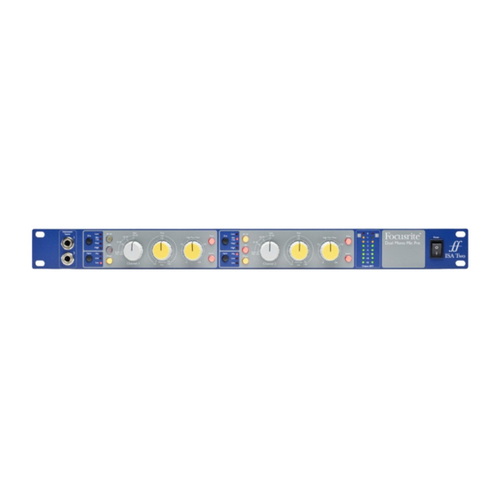 Focusrite ISA Two Guia Del Usuario