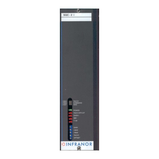 Infranor SQC-2i Serie Instrucciones De Utilizacion