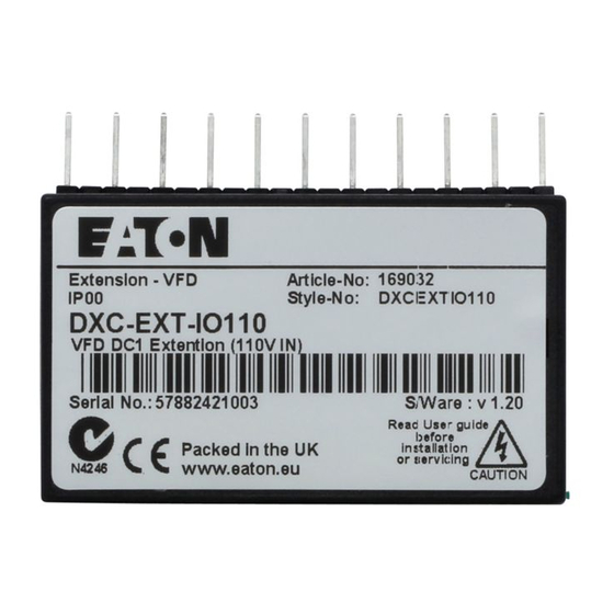 Eaton DXC-EXT-IO110 Instrucciones De Montaje