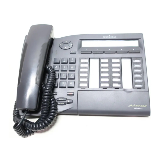 Alcatel Advanced Reflexes Manual Del Usuario