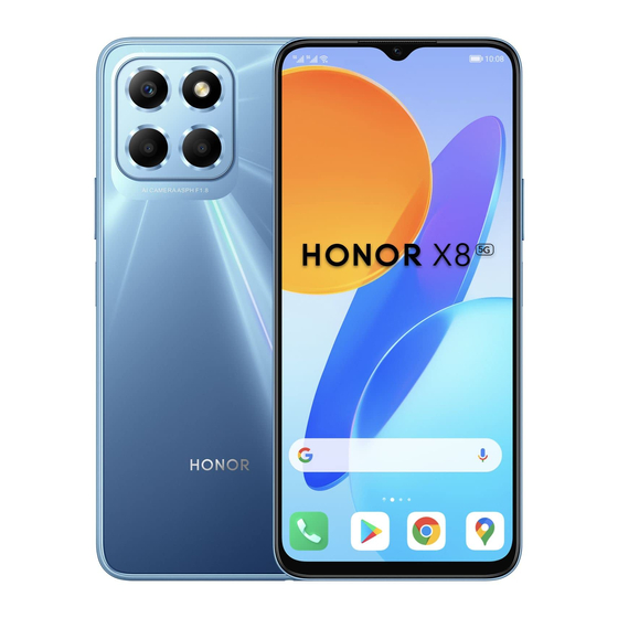 honor X8 Guia De Inicio Rapido