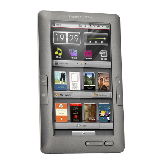 ENERGY SISTEM Energy Color eReader C+ Touch Manuales