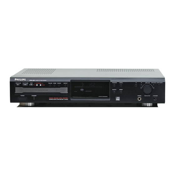Philips CDR600BK Manual De Instrucciones