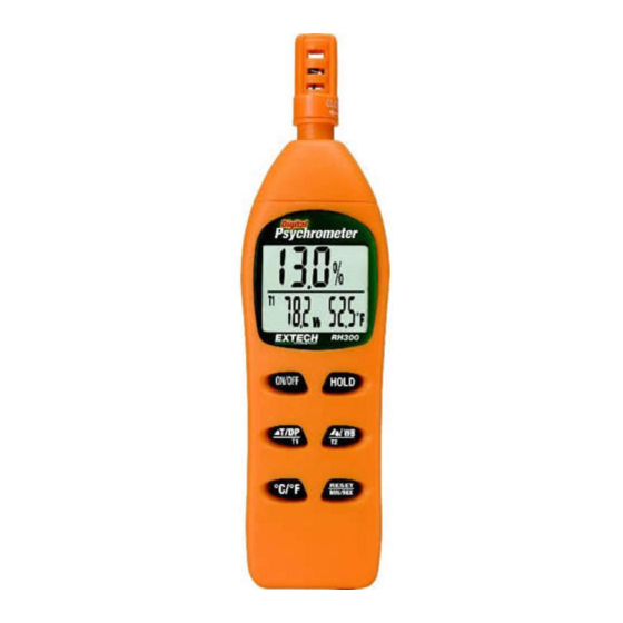 Extech Instruments RH300 Manual Del Usuario