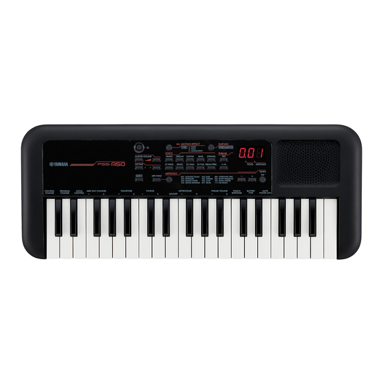 Yamaha PSS-A50 Manual De Instrucciones