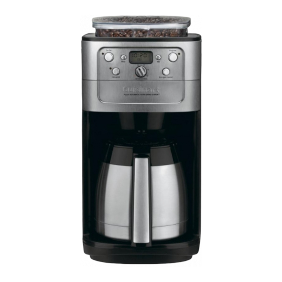 Cuisinart DGB-900 Serie Manual De Instrucciones