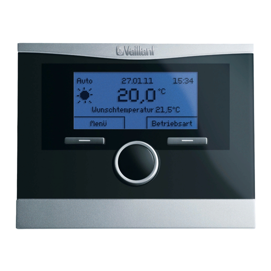 Vaillant calorMATIC VRT 370 Para El Instalador