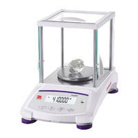 OHAUS PJX1602M Manual De Instrucciones