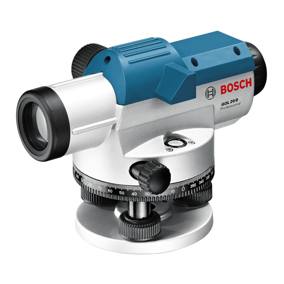 Bosch Professional GOL 20 D Manual Original