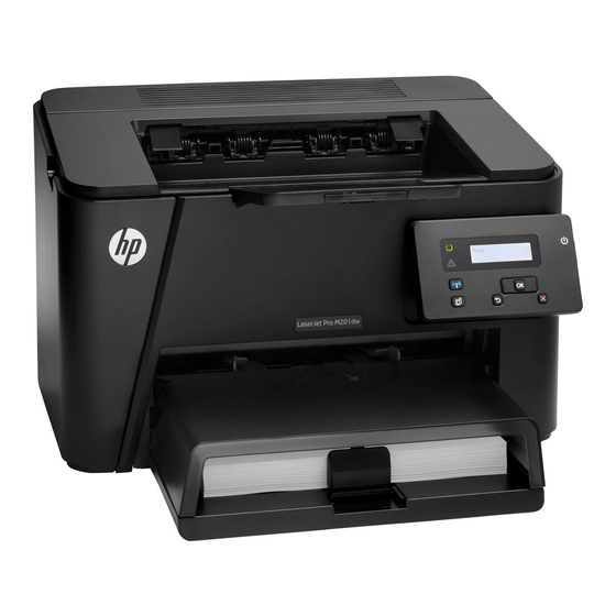 HP LaserJet Pro M201 Serie Manual Del Usuario