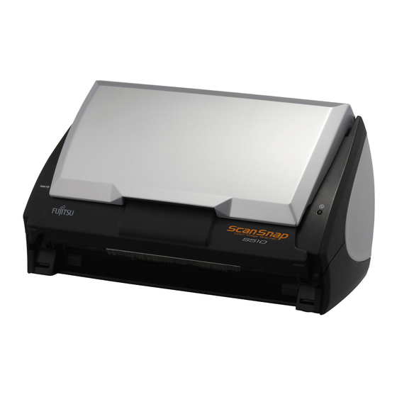 Fujitsu ScanSnap S510 Comenzando
