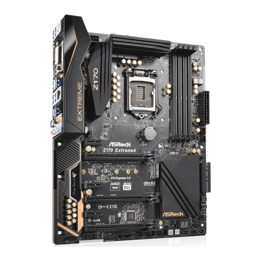 ASROCK Z170 Extreme4+ Manual Del Usuario