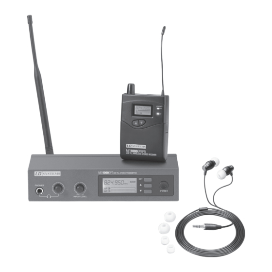LD Systems LDMEI1000G2 Manual De Usuario