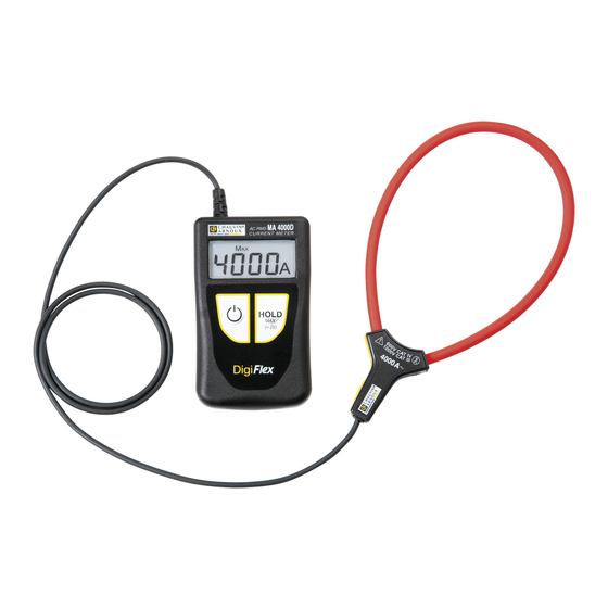 Chauvin Arnoux DigiFlex MA4000D Manual De Instrucciones
