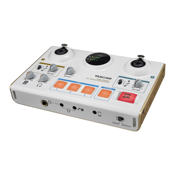 Tascam MiNiSTUDIO CREATOR US-42 Manual De Instrucciones
