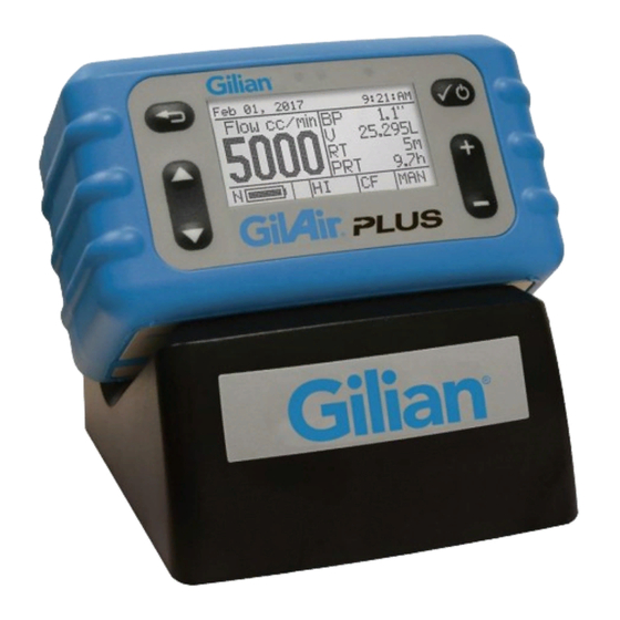 Sensidyne Gilian GilAir Plus Serie Guía Para Arranque Rápido