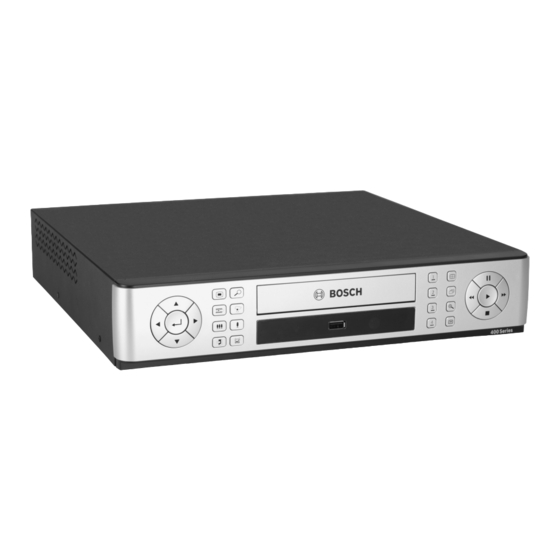 Bosch 400 Serie Instalación Rápida
