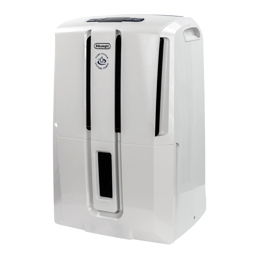 Manual del Deshumidificador DeLonghi DDX45E, Serie DDX - Energy Star