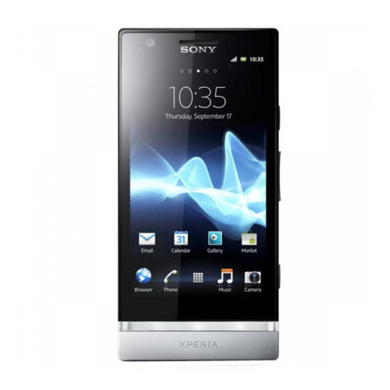 Sony Xperia P LT22i Guia Del Usuario
