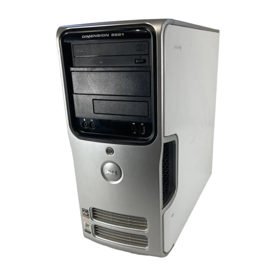 Dell Dimension E521 Manuales