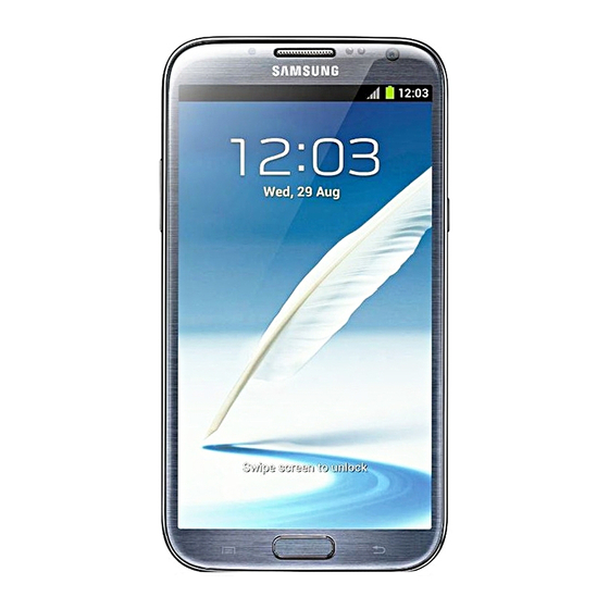 Samsung GALAXY Note II Manual Del Usuario