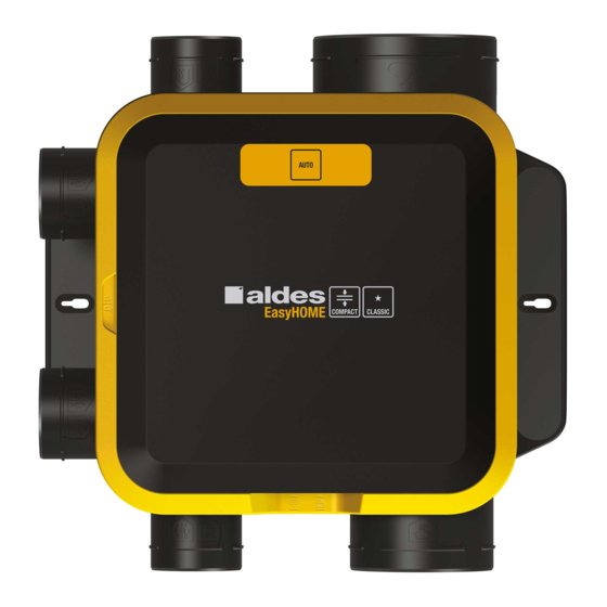 aldes EasyHOME Auto Compact CLASSIC Instrucción De Instalación Y De Mantenimiento