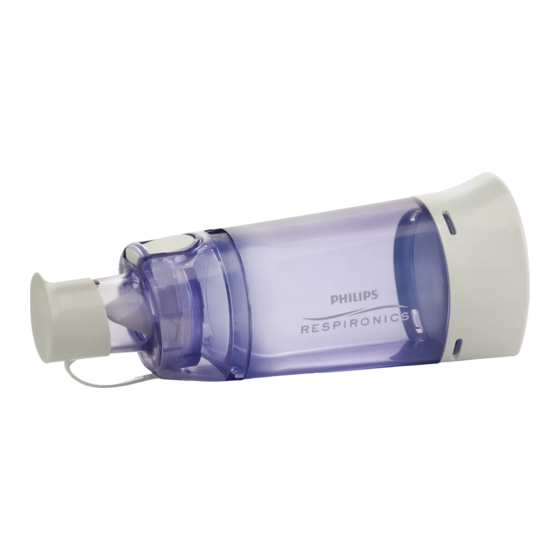 Philips Respironics OptiChamber Diamond Instrucciones Para Utilizar