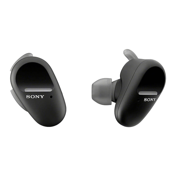 Sony WF-SP800N Guia De Ayuda