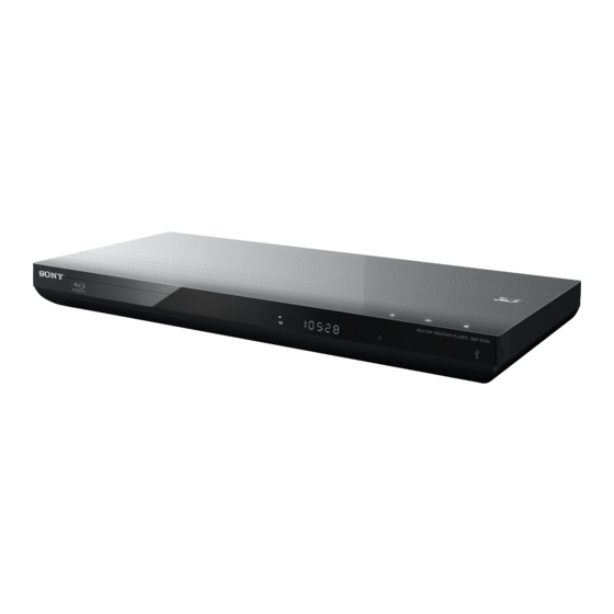 Sony BDP-S790 Manual De Instrucciones