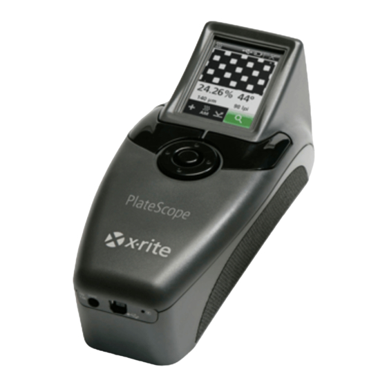 X-Rite PlateScope Guía De Uso