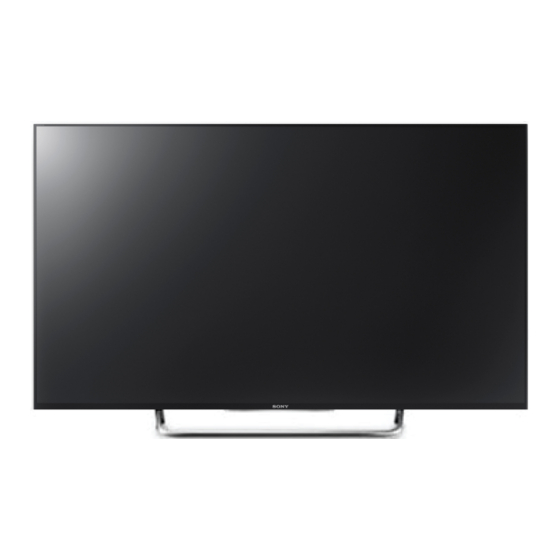 Sony BRAVIA KDL-50W805B Manuales