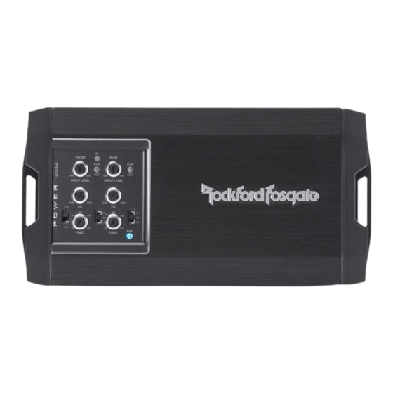 Rockford Fosgate T400X2ad Instalación Y Funcionamiento
