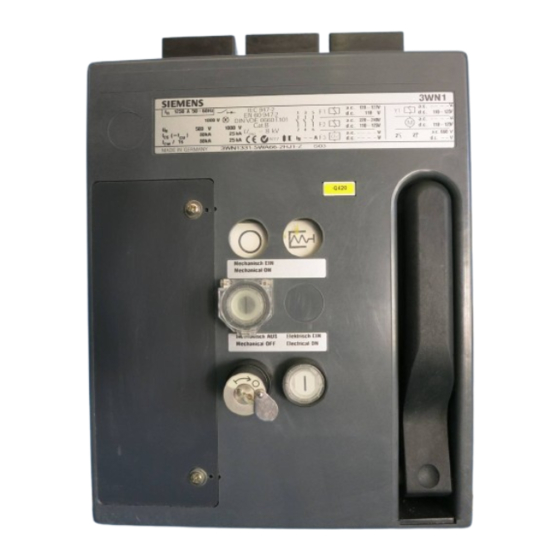 Siemens 3WN1 Instrucciones De Operación