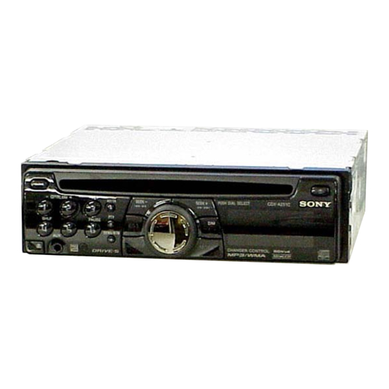 Sony CDX-A251C Manual De Instrucciones