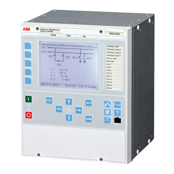 ABB REC650 Guía De Producto